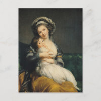 Self portrait in a Turban with her Child, 1786