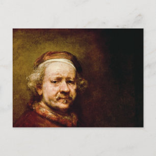 Self Portrait in at the Age of 63, 1669 Postcard