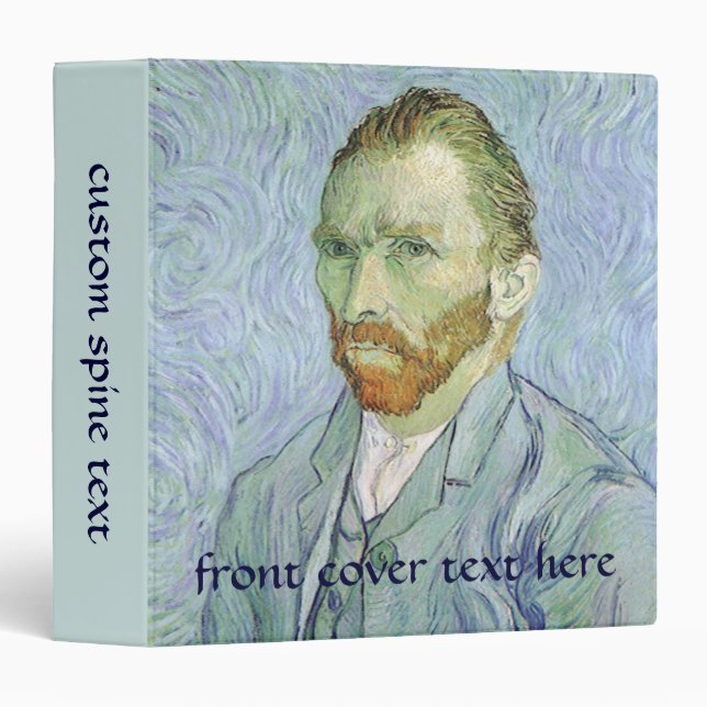 Self Portrait in Blue by Vincent van Gogh Binder (Front/Spine)