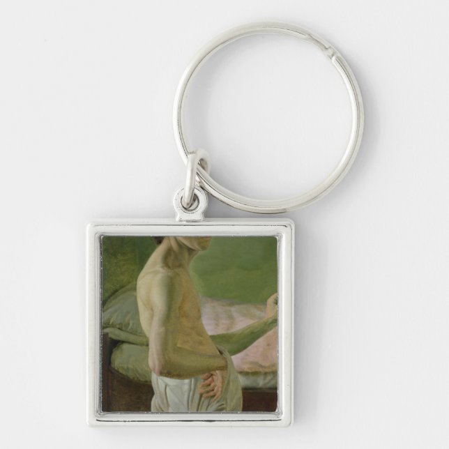 Self Portrait in front of the Easel, c.1828 Keychain (Front)