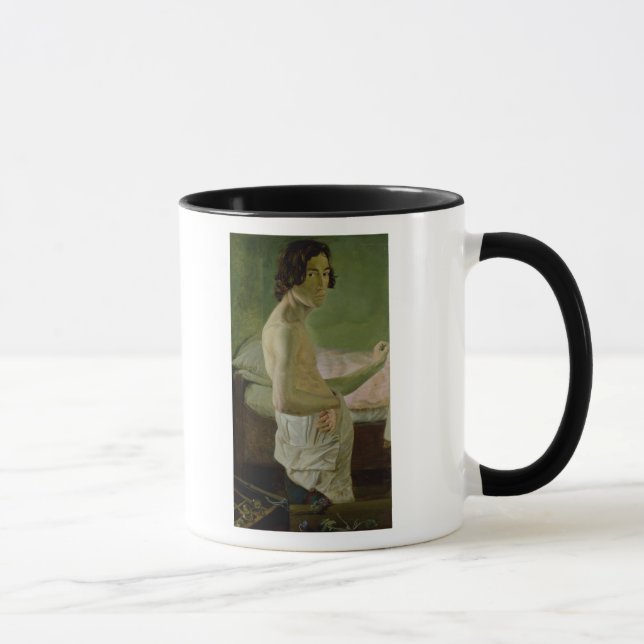 Self Portrait in front of the Easel, c.1828 Mug (Right)
