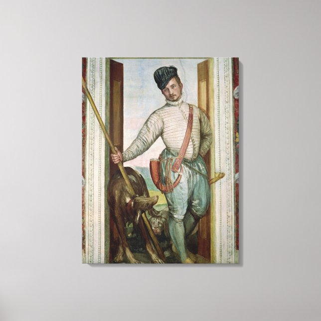 Self Portrait in Hunting Costume, 1562 Canvas Print (Front)