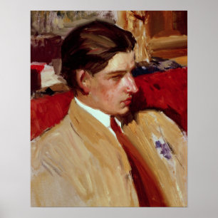 Self portrait in profile poster