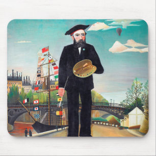 Self Portrait, Landscape, Rousseau Mouse Pad