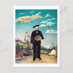 Self Portrait, Landscape, Rousseau Postcard