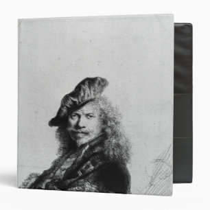 Self portrait leaning on a stone sill, 1639 binder