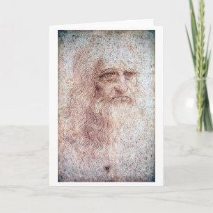 Self Portrait, Leonardo da Vinci Card