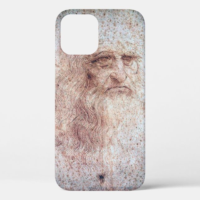 Self Portrait, Leonardo da Vinci Case-Mate iPhone Case (Back)
