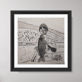 Self Portrait Mark Elsen Hand Painted Canvas Print