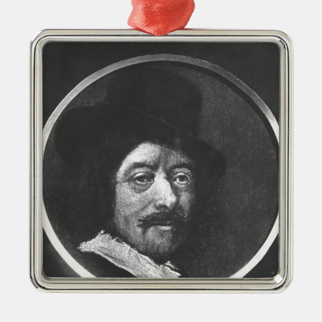Self portrait metal ornament (Front)