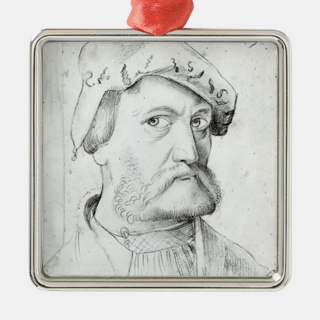 Self Portrait Metal Ornament (Front)