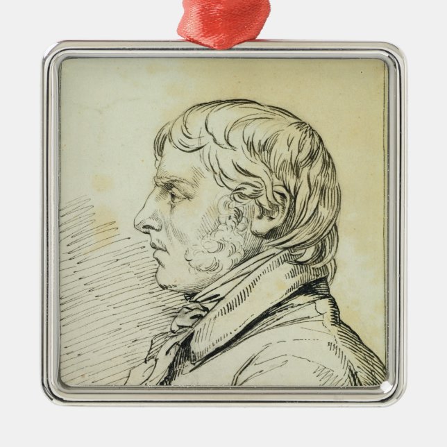 Self Portrait Metal Ornament (Front)