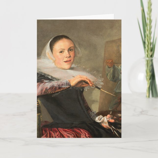 Self-Portrait of Judith Jans Leyster  Card (Front)