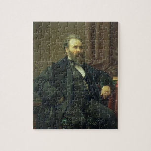 Self Portrait of the Artist, 1869 (oil on canvas) Jigsaw Puzzle