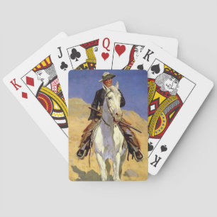 “Self Portrait on a Horse” by Frederic Remington Playing Cards