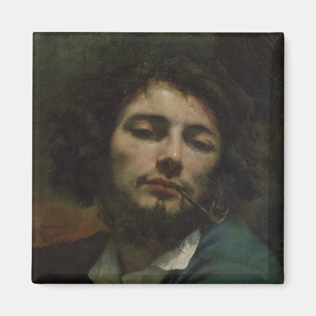 Self Portrait or, The Man with a Pipe, c.1846 Magnet (Front)