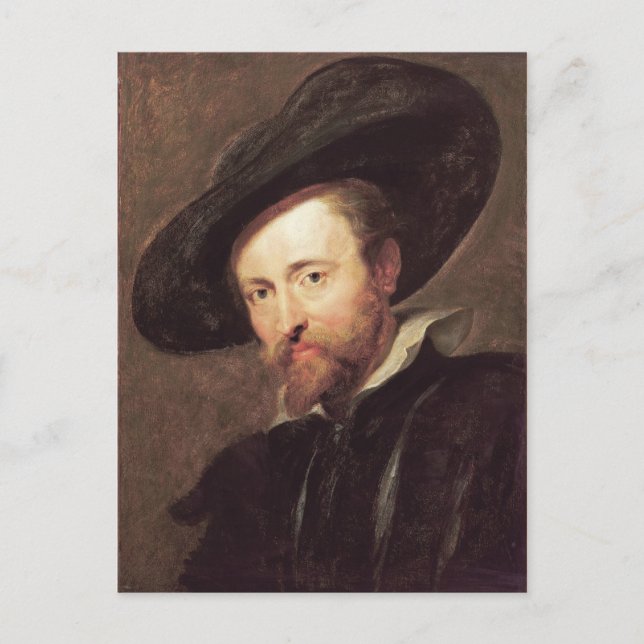 Self Portrait  Peter Paul Rubens oil painting Postcard (Front)
