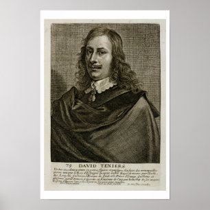 Self Portrait, plate 79 from a series of portraits Poster