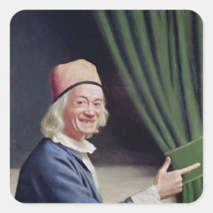 Self Portrait Smiling, c.1770-73 Square Sticker