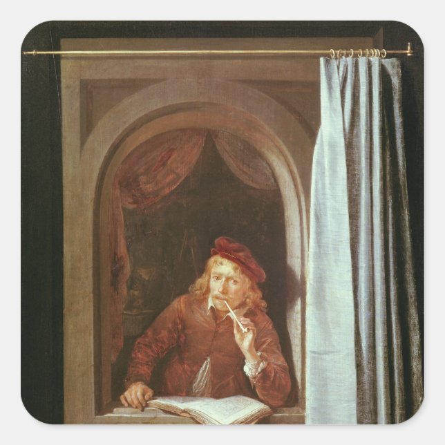 Self Portrait Square Sticker (Front)