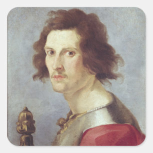 Self Portrait Square Sticker