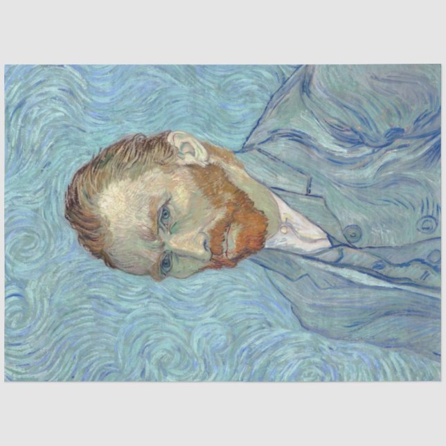 Self-Portrait, Vincent van Gogh, 1889 Tissue Paper (Front)