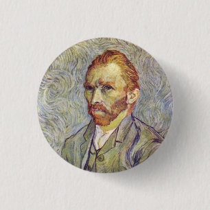   Self-portrait Vincent Willem van Gogh  1 Inch Round Button