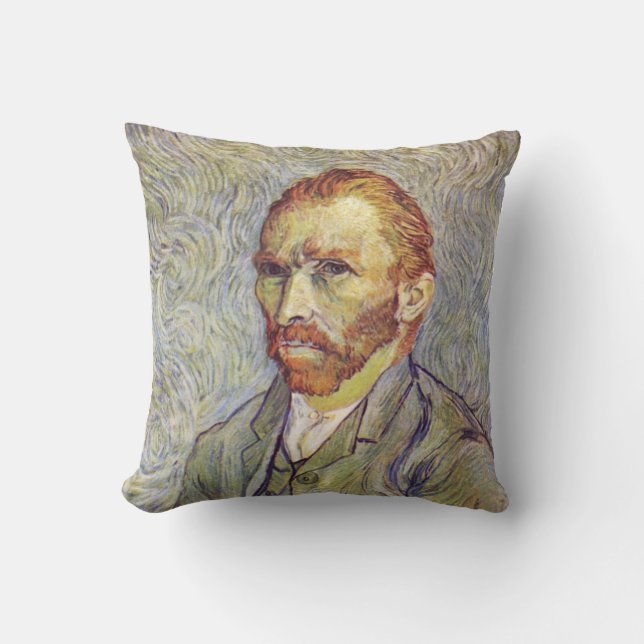   Self-portrait Vincent Willem van Gogh  Throw Pillow (Front)
