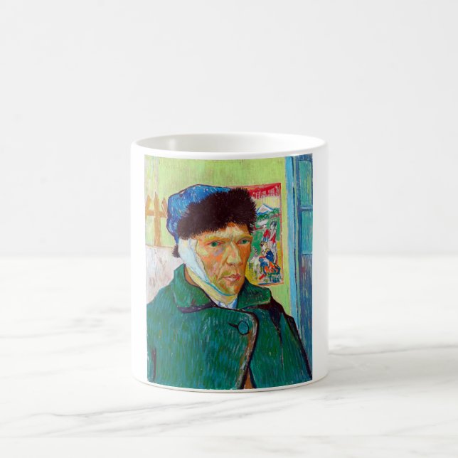 Self-Portrait With a Bandaged Ear, Van Gogh Coffee Mug (Center)