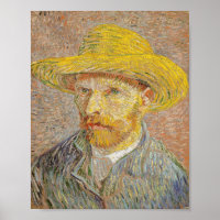 Self-Portrait with a Straw Hat (1887)