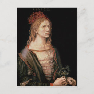 Self Portrait with a Thistle, 1493 Postcard
