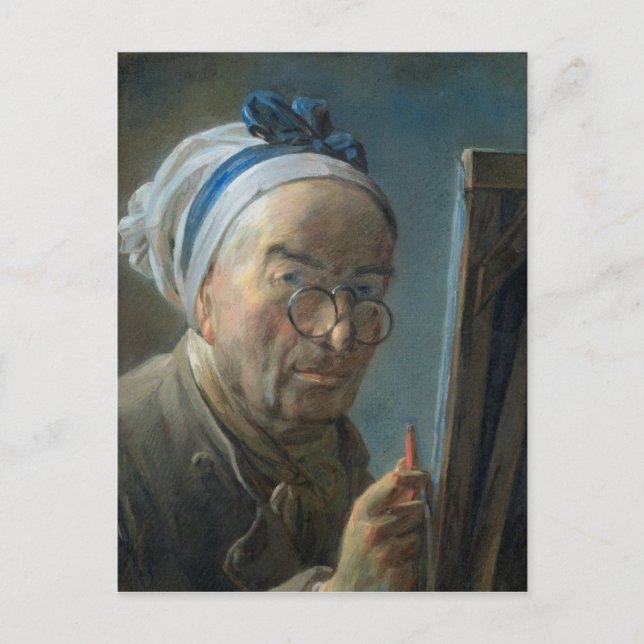 Self Portrait with an Easel, c.1775-79 Postcard (Front)