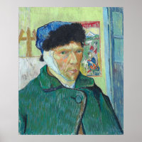 Self-portrait with bandaged ear