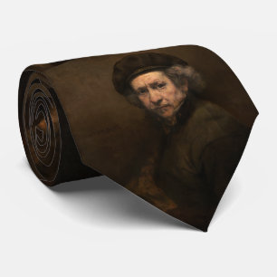 Self-Portrait with Beret by Rembrandt Tie