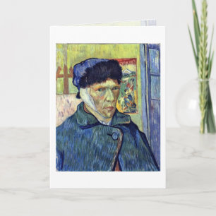 Self-Portrait With Cut Ear By Vincent Van Gogh Card