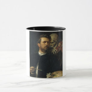 Self-Portrait With Death as a Fiddler (by Böcklin) Mug