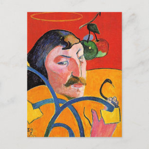 Self-Portrait with Halo and Snake Postcard