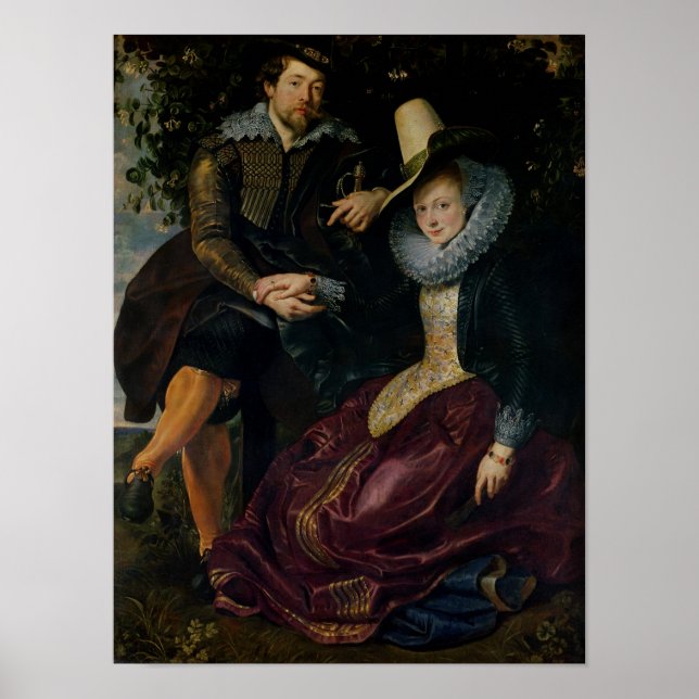 Self portrait with Isabella Brandt Poster (Front)