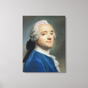 Self Portrait with lace jabot Canvas Print