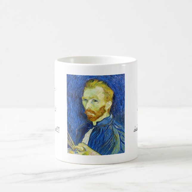 Self Portrait with Pallette vincent van gogh Coffee Mug (Center)