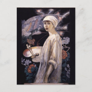 Self-Portrait with Paradise Birds by Stettheimer Postcard