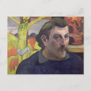 Self Portrait with the Yellow Christ, 1890 Postcard