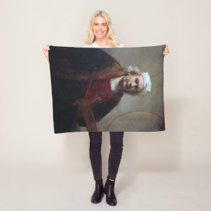 Self-Portrait with Two Circles, Rembrandt Fleece Blanket