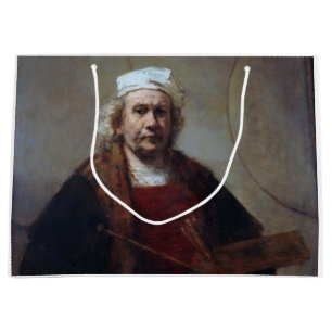 Self-Portrait with Two Circles, Rembrandt Large Gift Bag