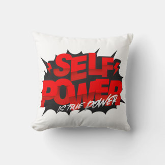 Self Power Is True Power Graphic Throw Pillow