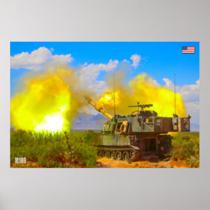 SELF-PROPELLED HOWITZER – M109 Paladin Poster
