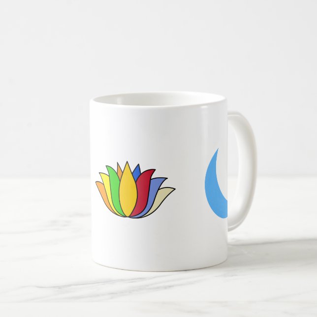 Self-realization Yoga Symbols Coffee Mug (Front Right)