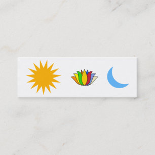 Self-realization Yoga Symbols Mini Business Card