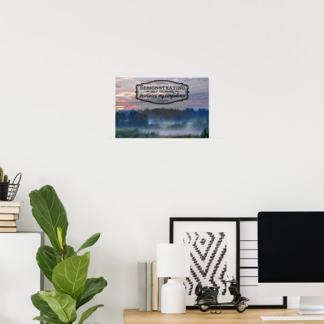 "Self reliance" Motivation Affirmation Poster (Home Office)