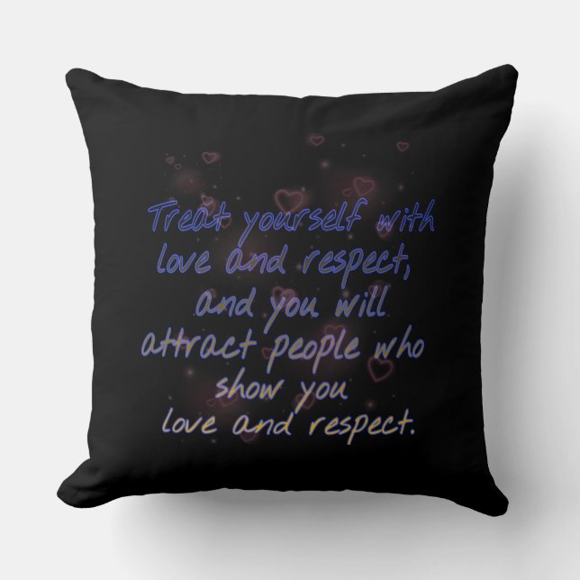 self respect Throw Pillow (Front)